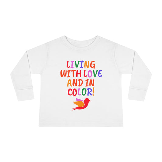 Love & Color Toddler Long Sleeve Tee (3 colors)