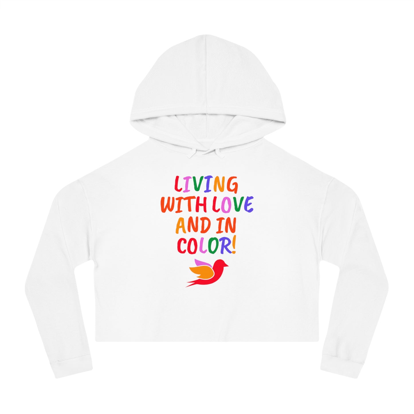 Love & Color Women’s Cropped Hooded Sweatshirt (3 colors)