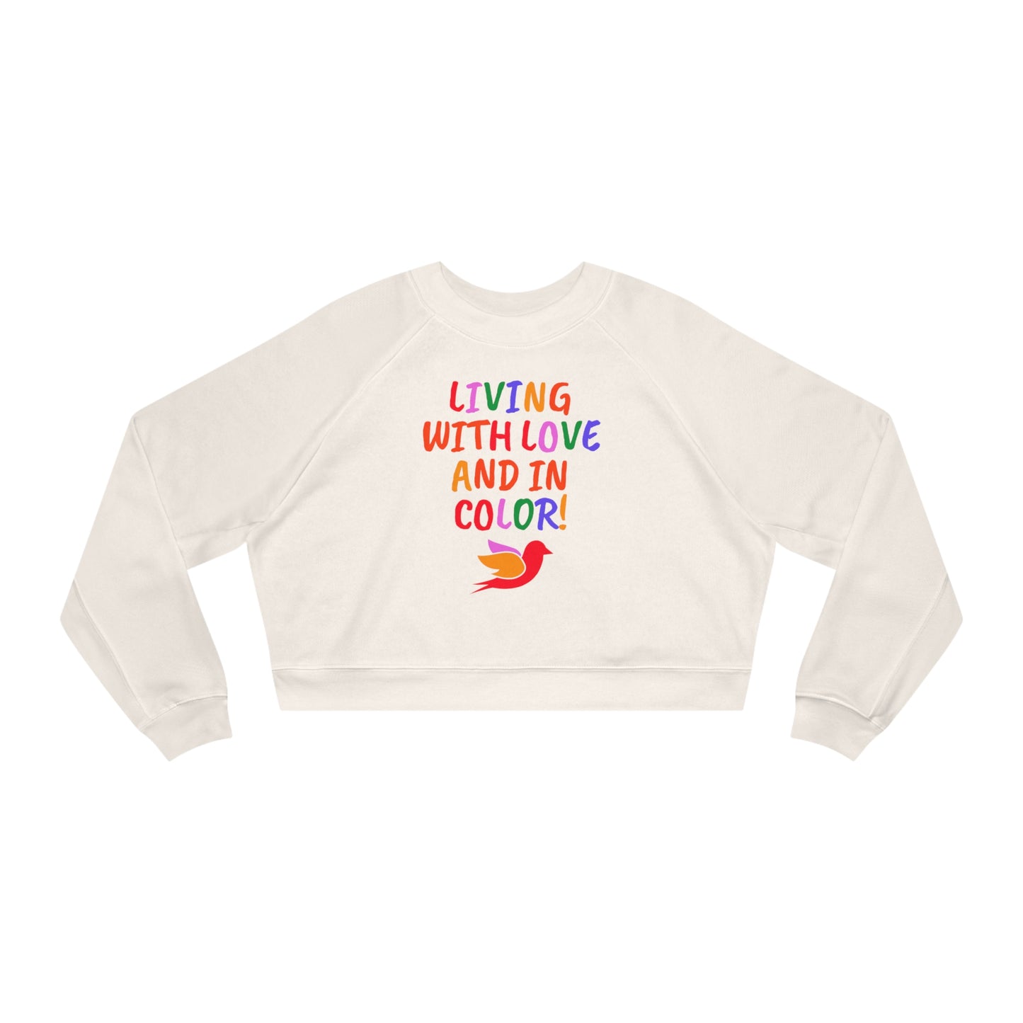 Love & Color Women's Cropped Fleece Pullover