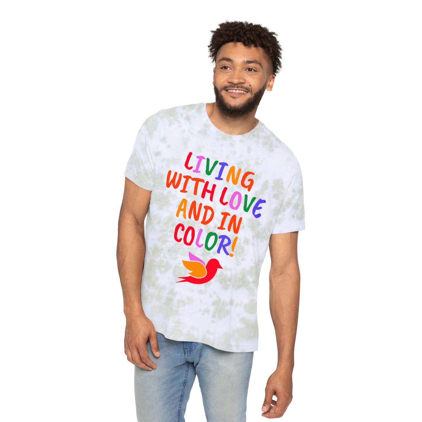Love & Color Unisex FWD Fashion Tie-Dyed T-Shirt (2 colors)