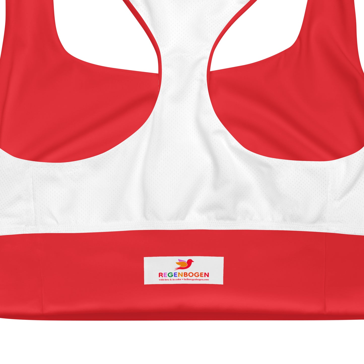 Nord Solid Red Longline Sports Bra