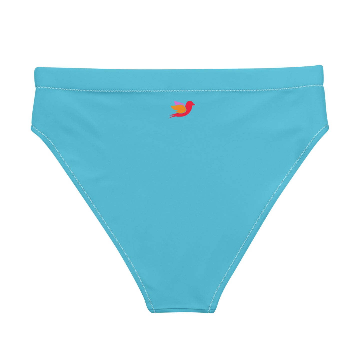 Fiori Solid Color Recycled Mid-Rise Cheeky Bikini Bottom