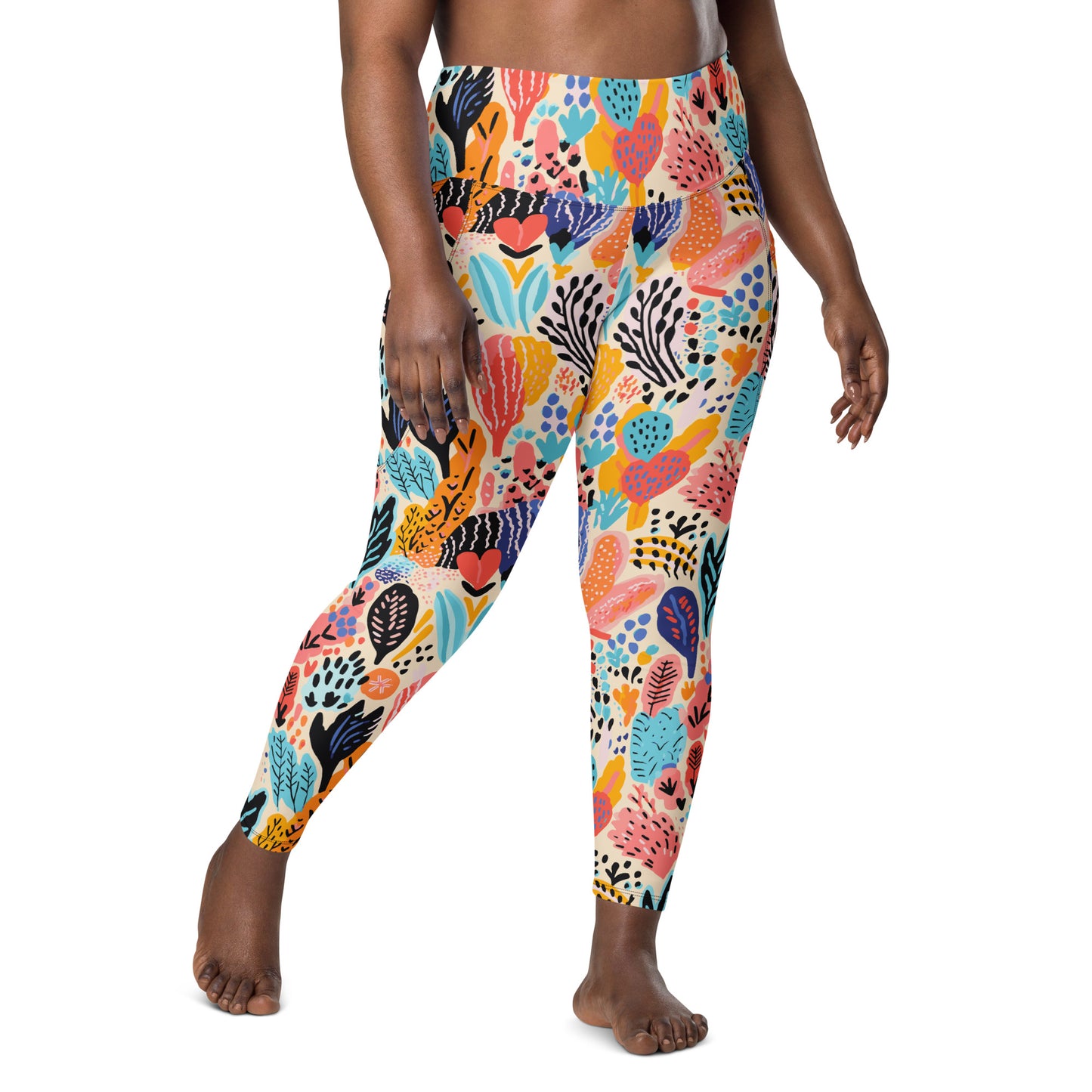 Monopoli High Waist 7/8 Recycled Yoga Leggings / Yoga Pants with Pockets