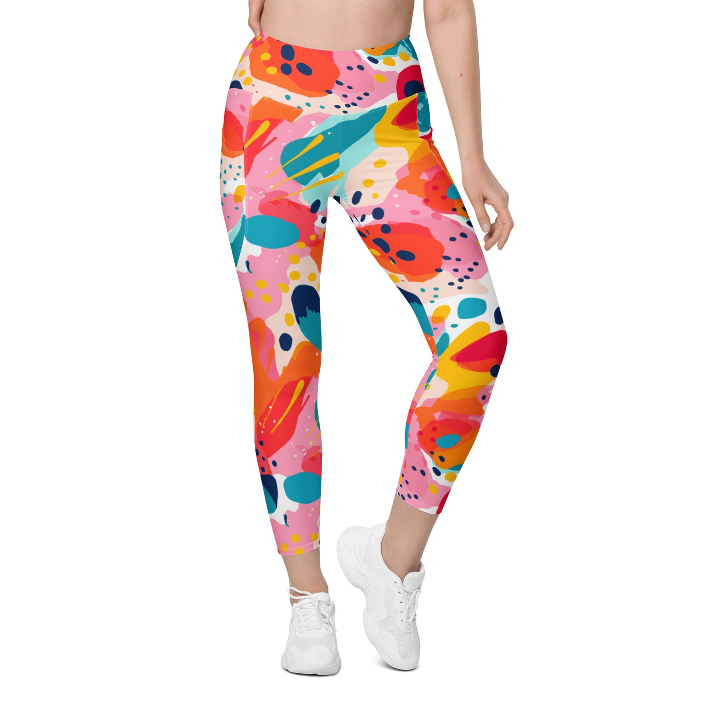 Milano All Over High Waist 7/8 Recycled Yoga Leggings / Yoga Pants with Pockets
