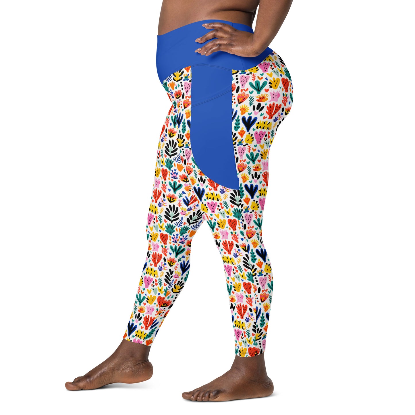 Borno High Waist 7/8 Recycled Yoga Leggings / Yoga Pants with Pockets