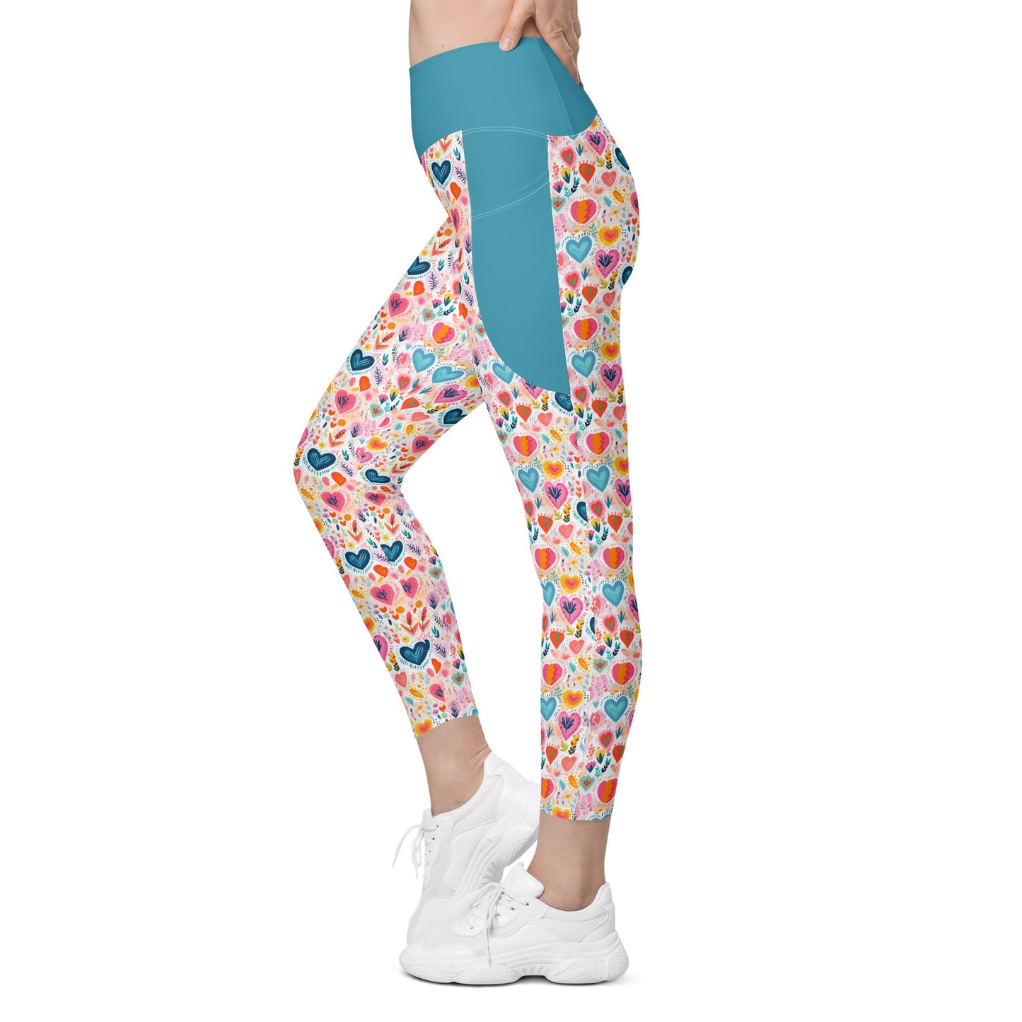 Schnucki High Waist 7/8 Recycled Yoga Leggings / Yoga Pants with Pockets