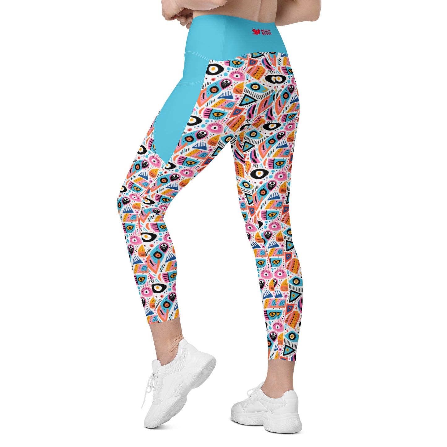 Malocchio High Waist 7/8 Recycled Yoga Leggings / Yoga Pants with Pockets