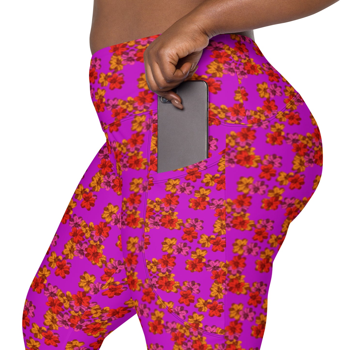 Alpenrose High Waist 7/8 Recycled Yoga Leggings / Pants with Pockets