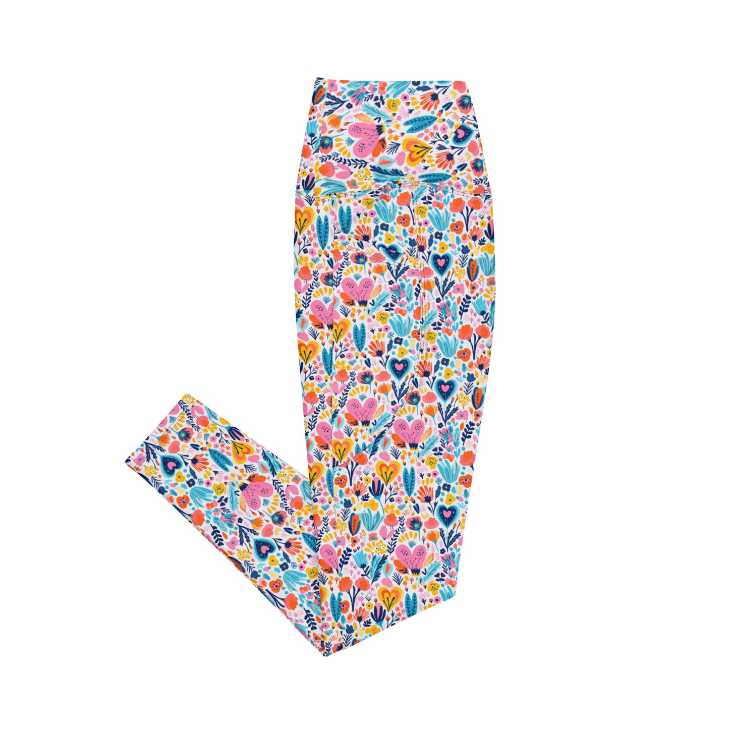 Fiori High Waist 7/8 Recycled Yoga Leggings / Yoga Pants with Pockets