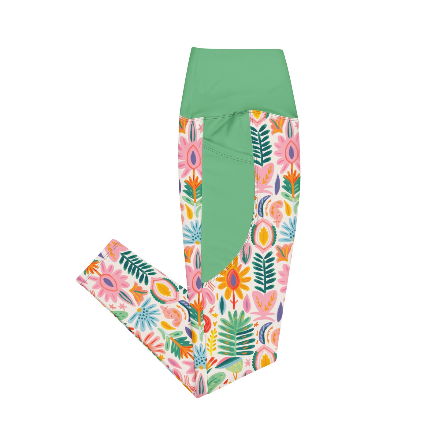 Marbella High Waist 7/8 Recycled Yoga Leggings / Yoga Pants with Pockets
