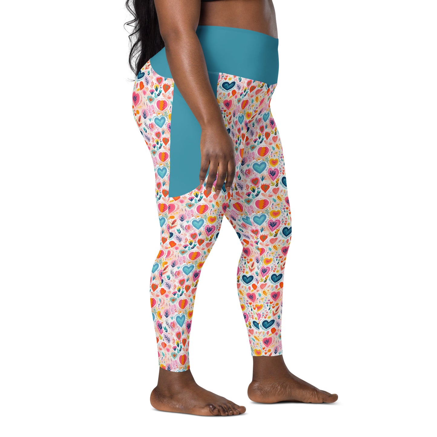 Schnucki High Waist 7/8 Recycled Yoga Leggings / Yoga Pants with Pockets