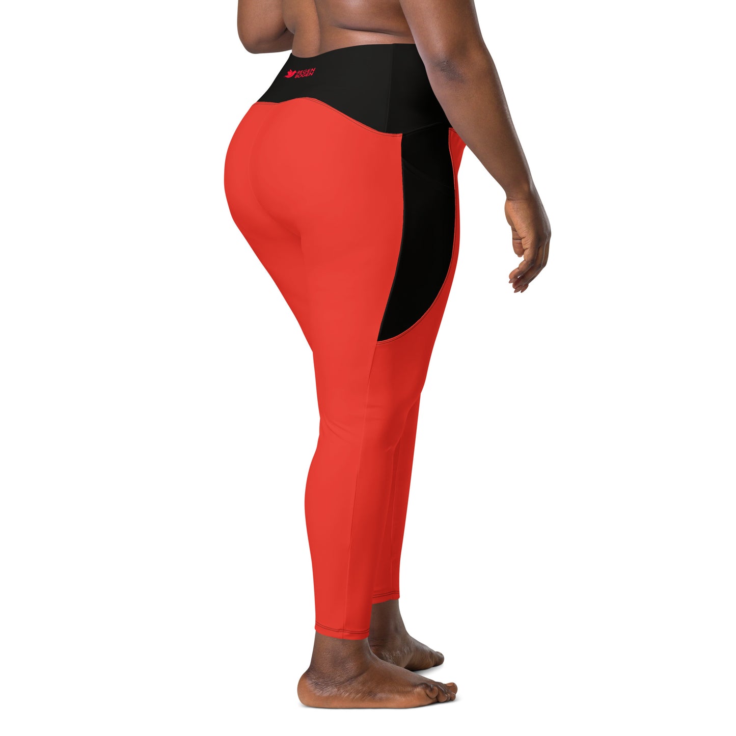 Edelweiss Colorblock High Waist 7/8 Recycled Yoga Leggings / Yoga Pants with Pockets