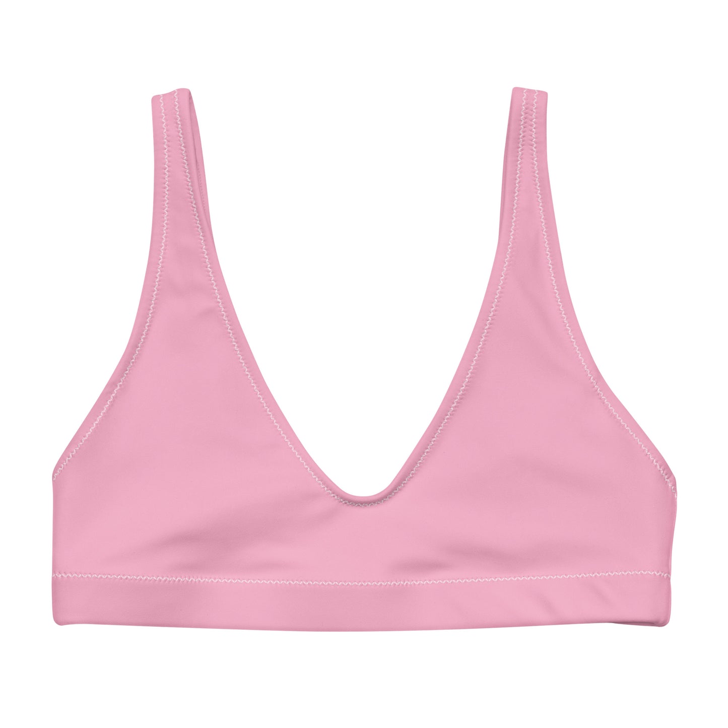 Garten Solid Pink Recycled Scoop Bikini Top