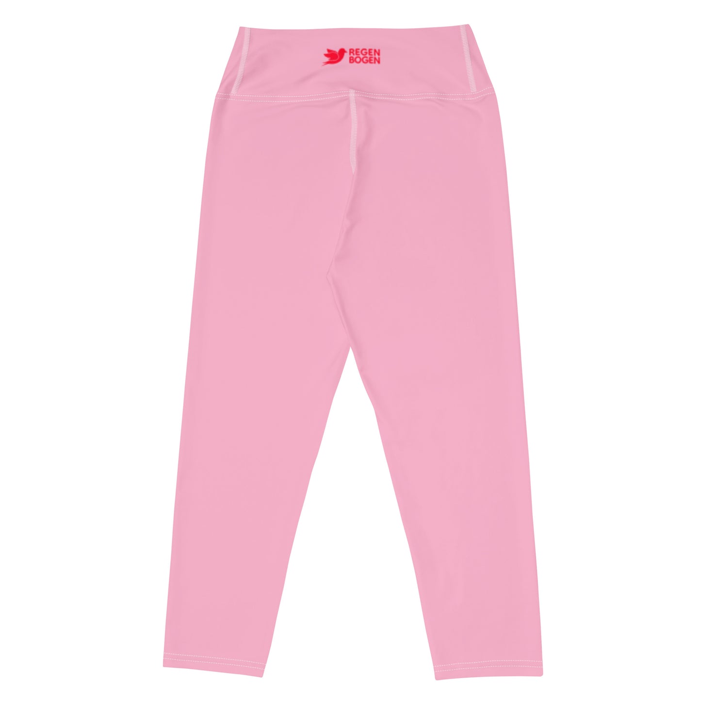Garten Solid Pink Capri High Waist Yoga Leggings / Pants with Inside Pocket