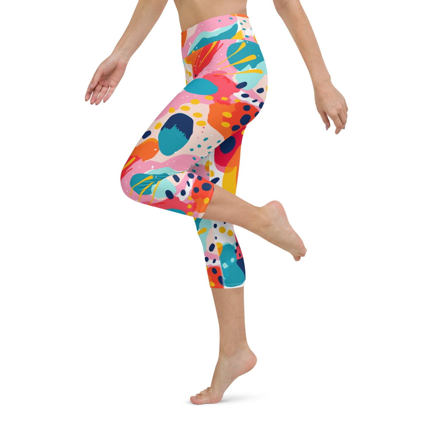 Milano Capri High Waist Yoga Leggings / Pants with Inside Pocket