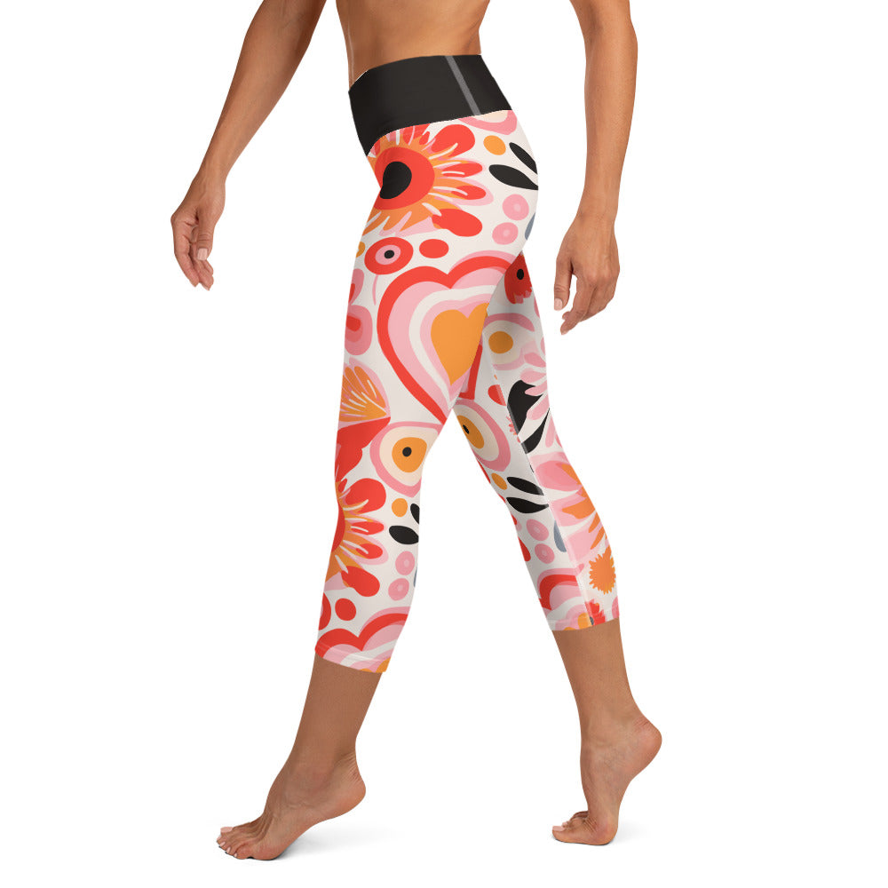 Amatxoa Capri High Waist Yoga Leggings / Pants with Inside Pocket