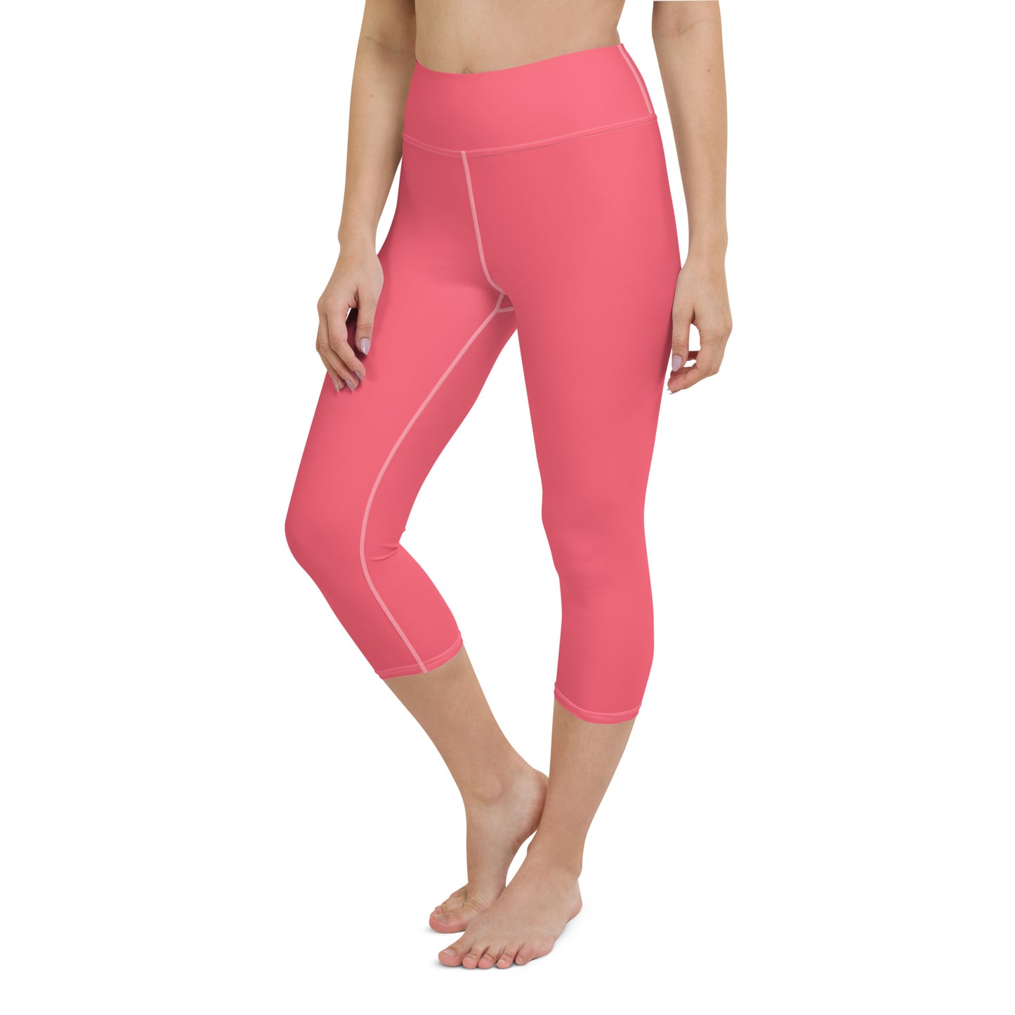 Cueva Solid Color Capri High Waist Yoga Leggings / Pants with Inside Pocket