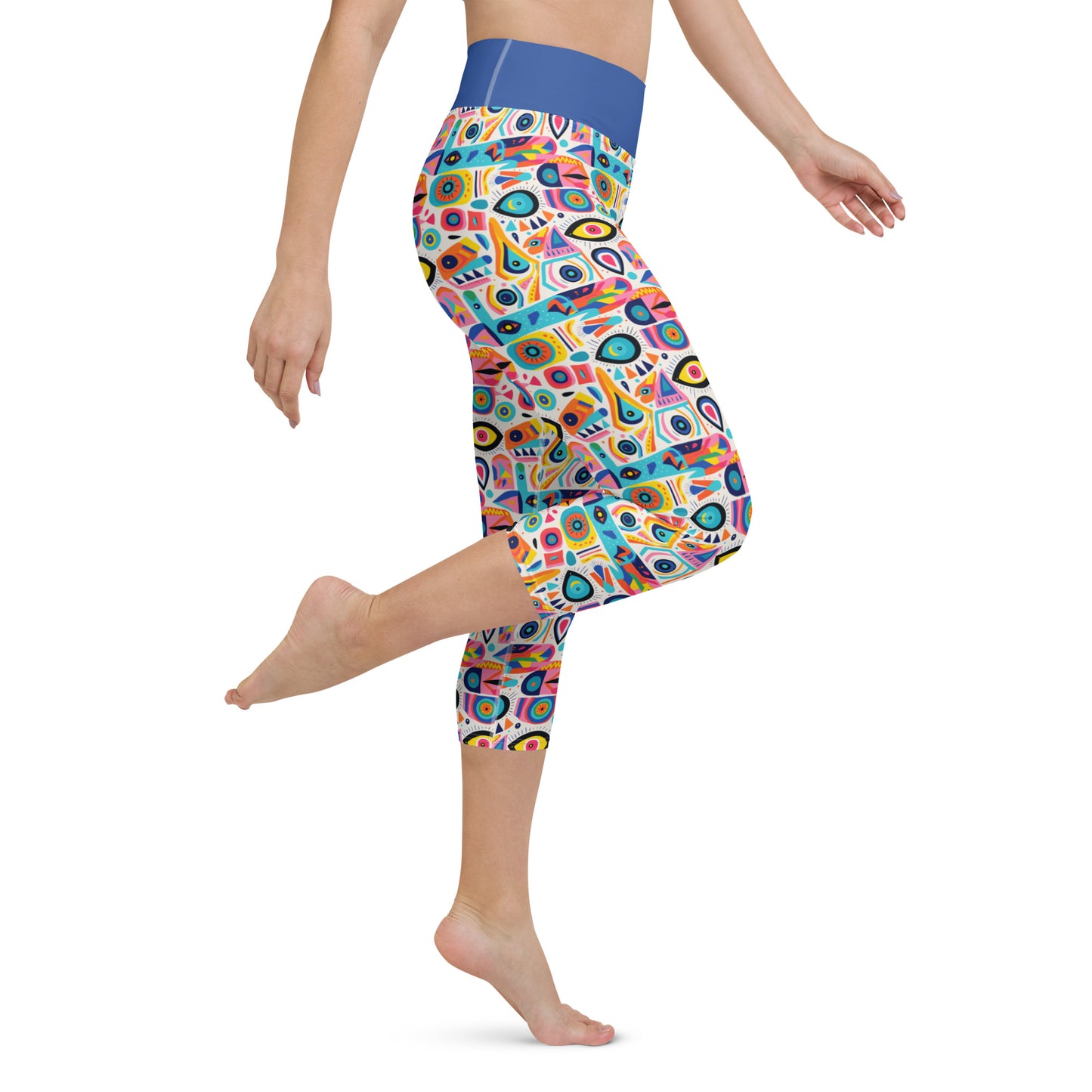 Ojos Capri High Waist Yoga Leggings / Pants with Inside Pocket