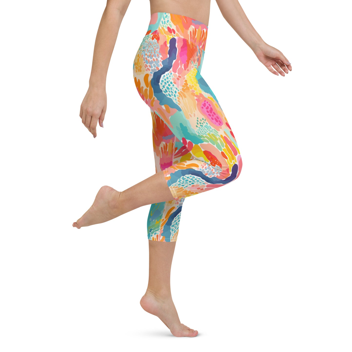 Coralo Capri High Waist Yoga Leggings / Pants with Inside Pocket