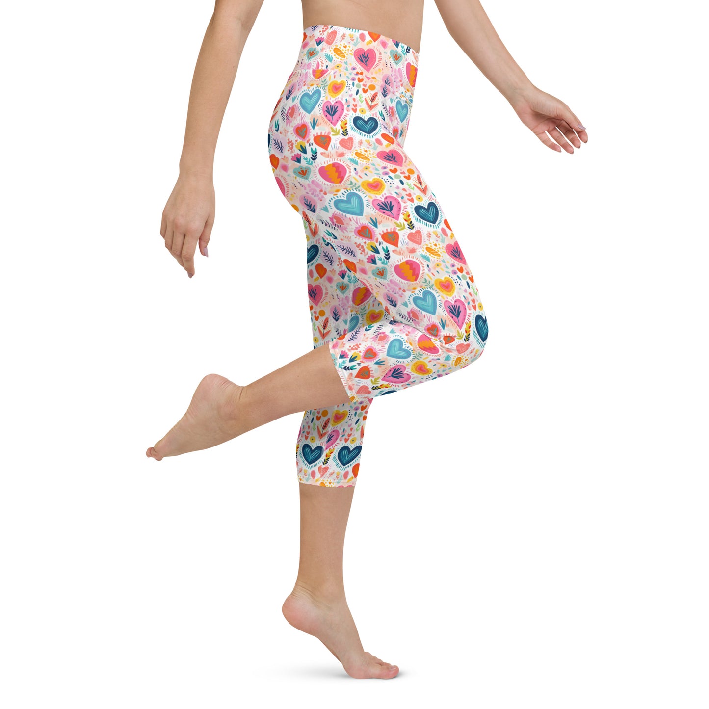 Schnucki Capri High Waist Yoga Leggings / Pants with Inside Pocket
