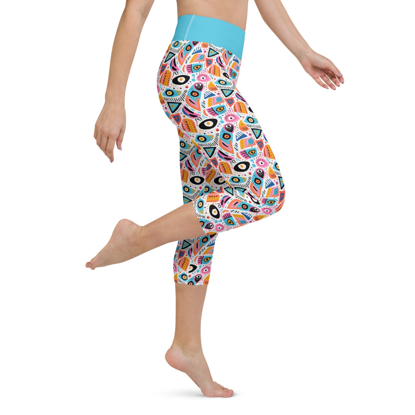 Malocchio Capri High Waist Yoga Leggings / Pants with Inside Pocket