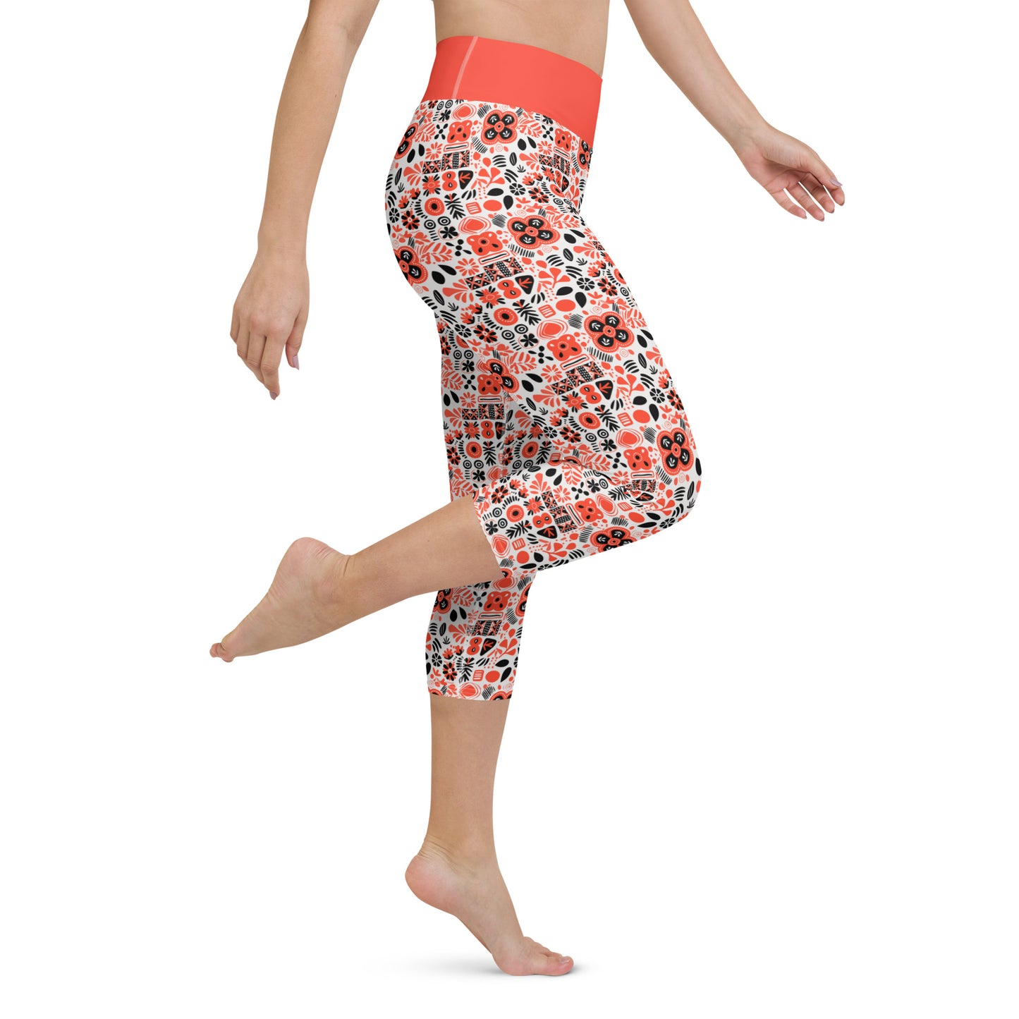 Surma Capri High Waist Yoga Leggings / Pants with Inside Pocket
