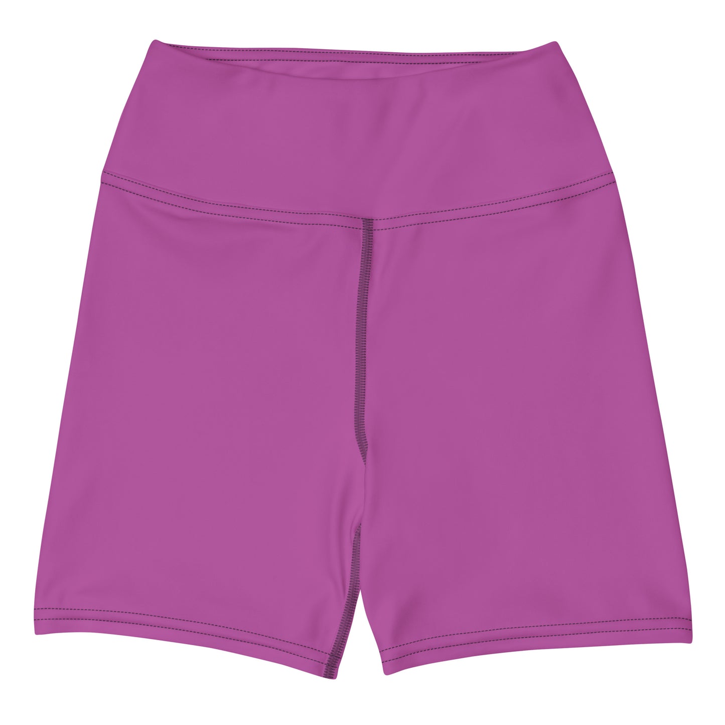 Pilze Solid Color High Waist Yoga Shorts / Bike Shorts with Inside Pocket