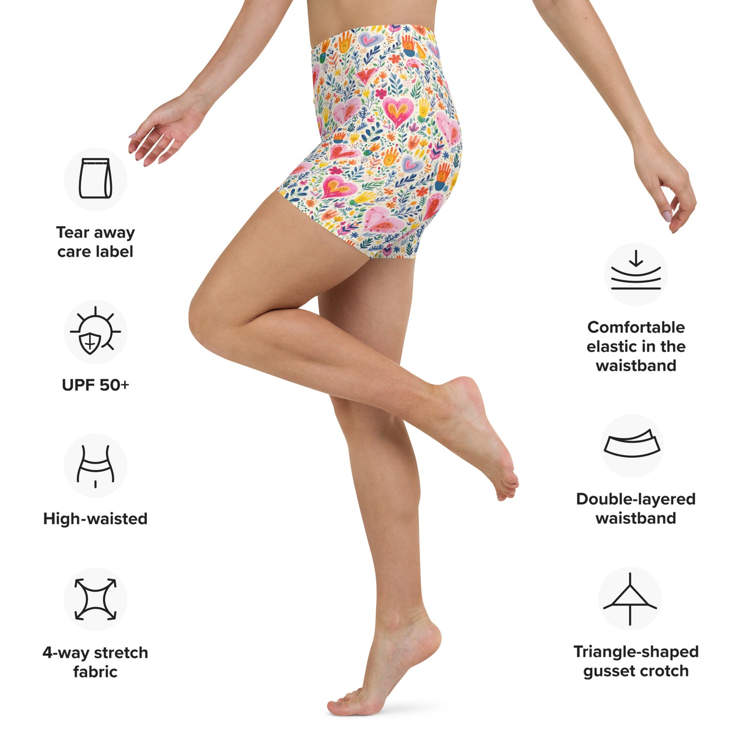 Garten High Waist Yoga Shorts / Bike Shorts with Inside Pocket