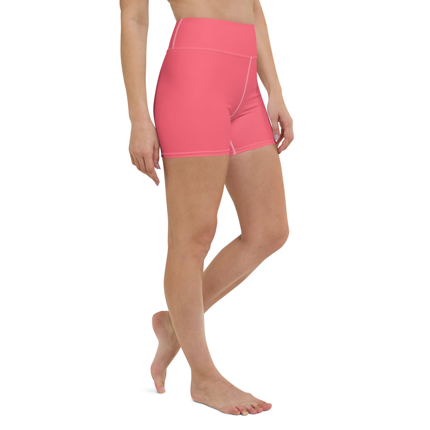 Cueva Solid Color High Waist Yoga Shorts / Bike Shorts with Inside Pocket