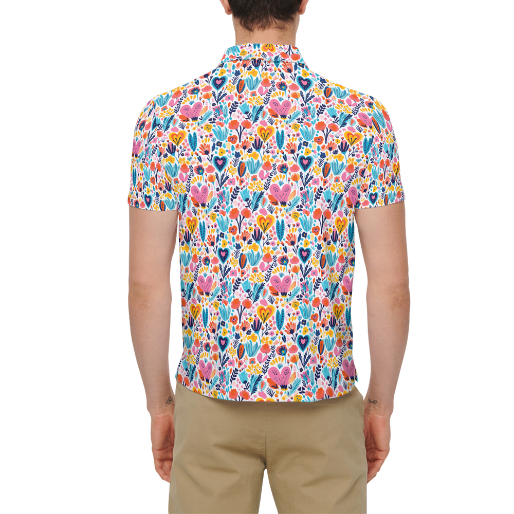Fiori Slim Fit Short-Sleeve Polo Shirt